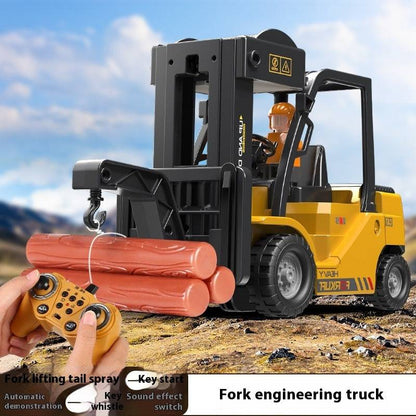 Remote Control Forklift Toy: Realistic Engineering Play for Kids & Adults! - All Inclusive Family Treasures