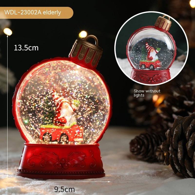 Luminous Christmas LED Snow Globe – Festive Holiday Scene Collection - All Inclusive Family Treasures