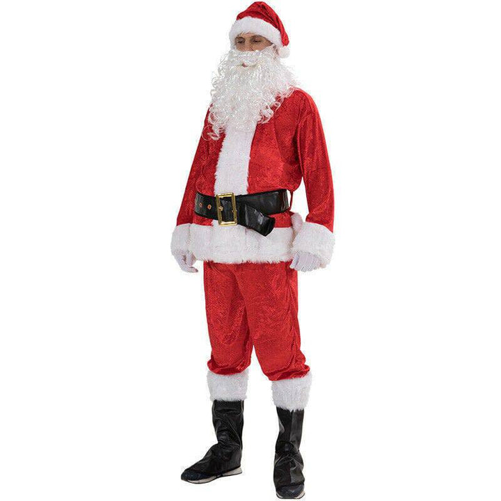 Deluxe Santa Claus Costume – Bring the Magic of Christmas to Life! - All Inclusive Family Treasures