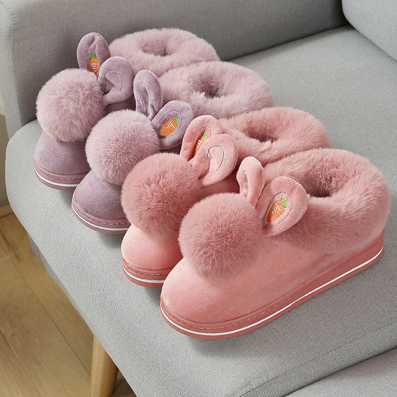 Hop Into Cozy Comfort with Bunny Plush Slippers! - All Inclusive Family Treasures