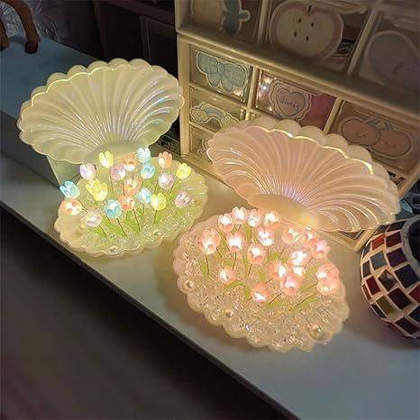 Elegant Tulip Night Light – Transform Your Space with Soothing Glow & Floral Charm! - All Inclusive Family Treasures