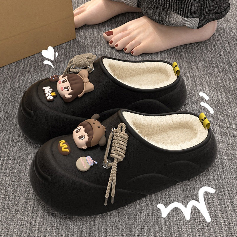 Stay Warm & Stylish with These Cartoon Plush Slippers! - All Inclusive Family Treasures