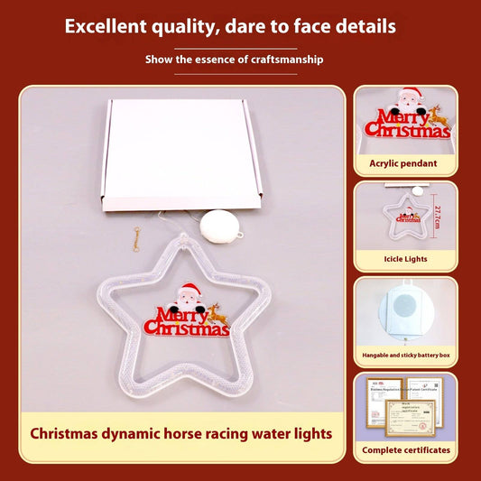 Sparkling LED Christmas Star Lights – Illuminate Your Windows and Doors This Holiday Season - All Inclusive Family Treasures