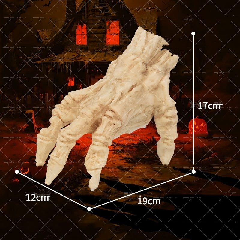 Crawling Zombie Hand with Lights & Sound – Animated Halloween Prop