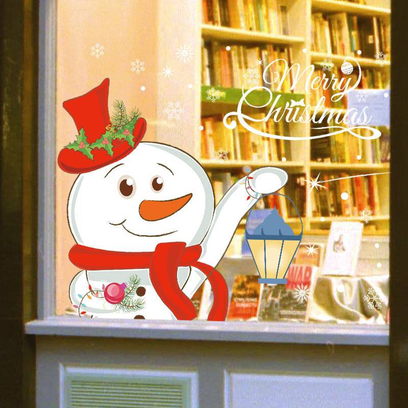 Festive Christmas Wall Stickers – Self-Adhesive Holiday Decor for Windows & Walls - All Inclusive Family Treasures