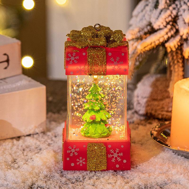 Christmas Gift Box Crystal Ball with LED Lights - Magical Holiday Decor for All Ages - All Inclusive Family Treasures