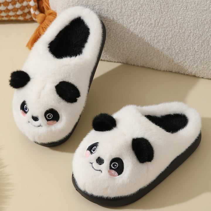 Cozy Cartoon Panda Cotton Slippers