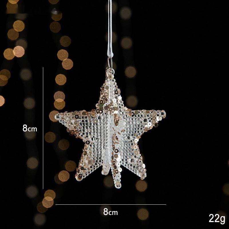 Sparkling Sequin Acrylic Christmas Ornaments – Set of Elegant Transparent Pendants - All Inclusive Family Treasures