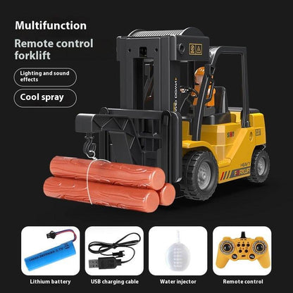 Remote Control Forklift Toy: Realistic Engineering Play for Kids & Adults! - All Inclusive Family Treasures