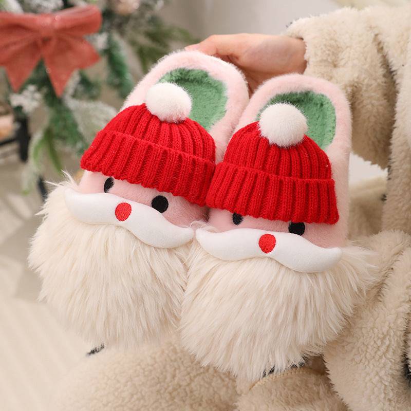 Cute Santa Claus Plush Slippers – Warm & Festive Indoor Slippers for Winter - All Inclusive Family Treasures