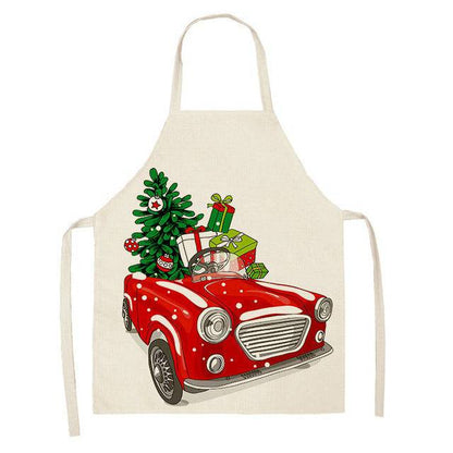 Festive Christmas Cotton & Linen Apron Collection – Perfect for Holiday Cooking & Baking - All Inclusive Family Treasures