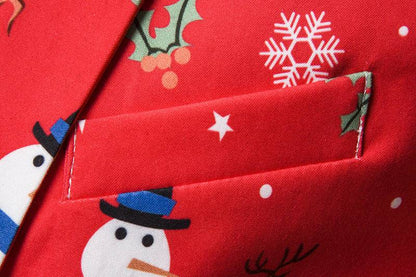 Festive Holiday Suit - Christmas & New Year Snowman Blazer for Men - All Inclusive Family Treasures