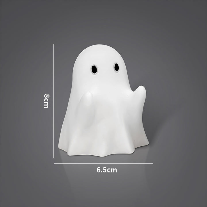 Cute Ghost Figurine Ornaments – Halloween Mini Phantom Collection