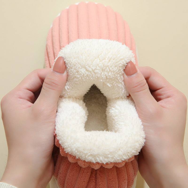 Cozy Winter Cotton Plush Slippers – Warm Indoor & Outdoor Fleece Slippers for Couples - All Inclusive Family Treasures