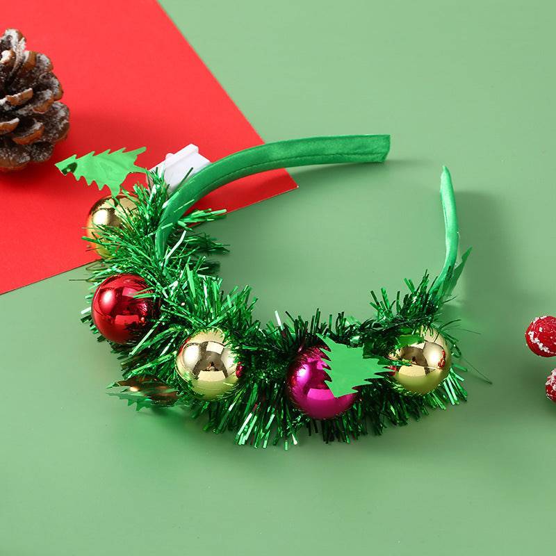 LED Christmas Hair Band | Festive Light-Up Headbands for Holiday Cheer - Reindeer, Candy Cane & Christmas Tree Styles - All Inclusive Family Treasures