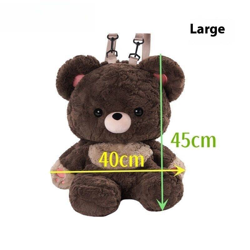 Love Bear Plush Backpack – Adorable and Functional Bag for Kids and Adults - All Inclusive Family Treasures