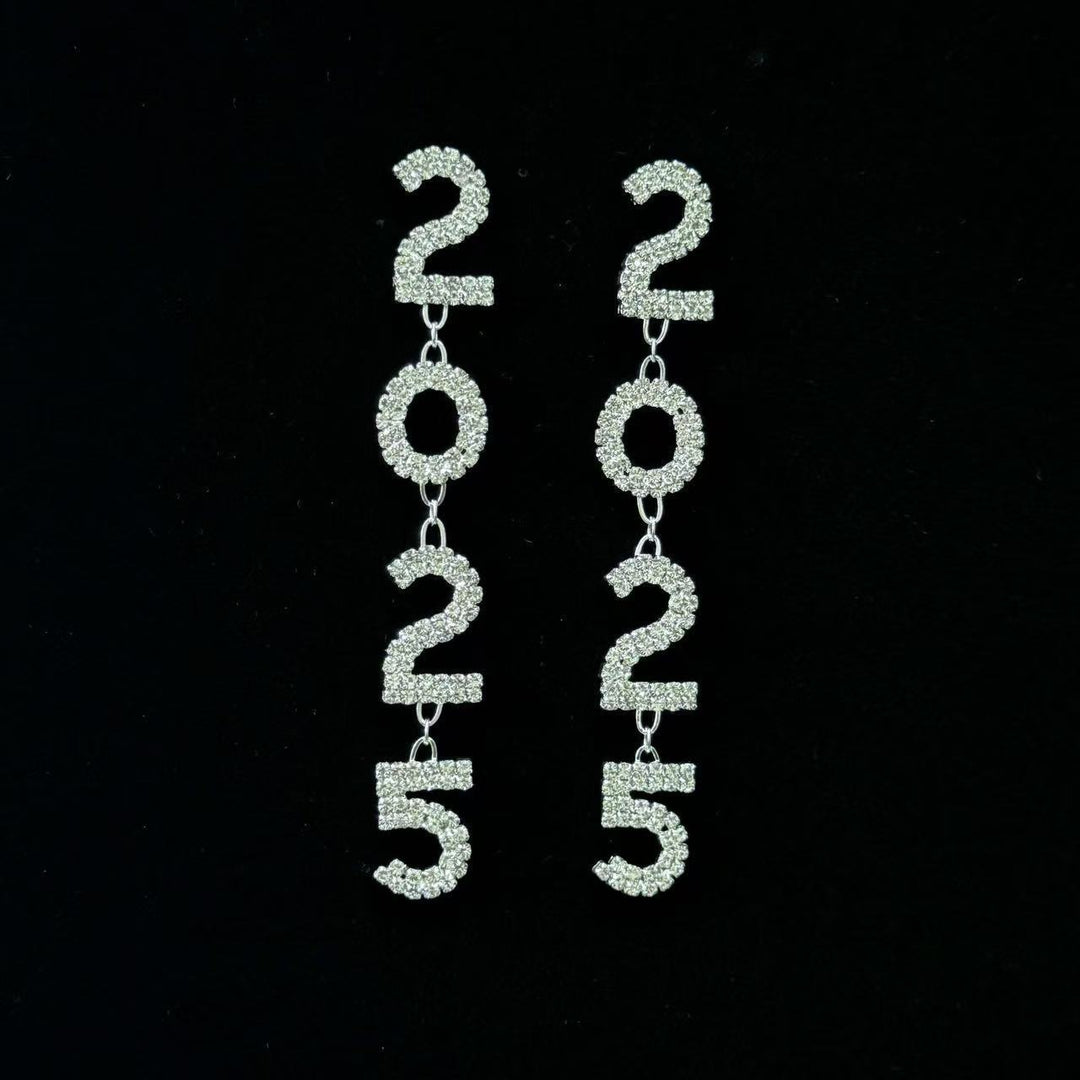 Celebrate 2025 in Style: Rhinestone Tassel Pendant Earrings - All Inclusive Family Treasures