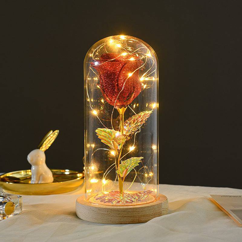 Eternal LED Rose in Glass Dome – A Magical Gift for Every Occasion - All Inclusive Family Treasures