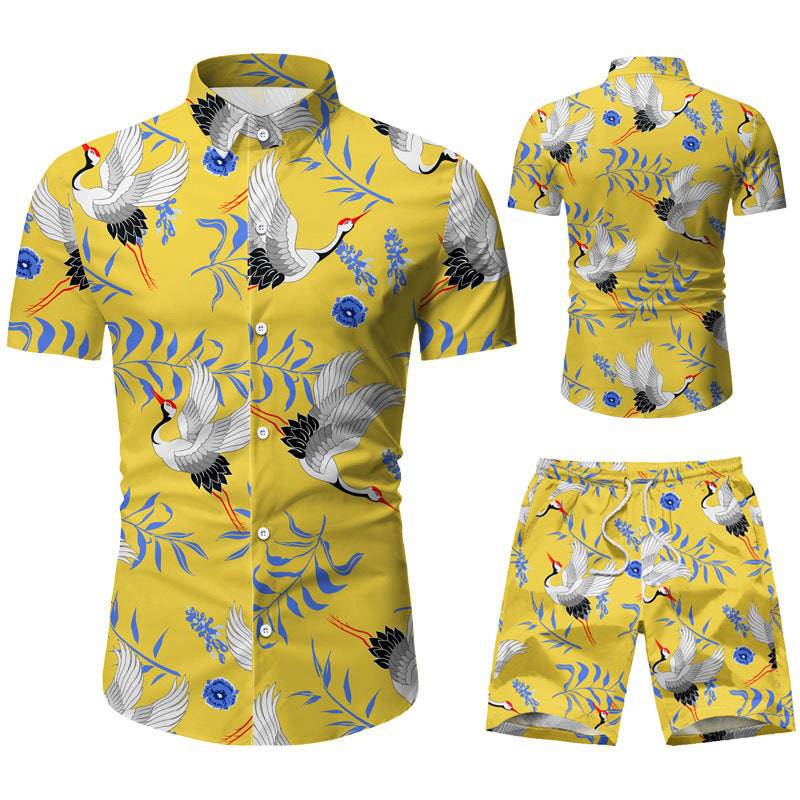 Men's Short Sleeve Shorts Casual Suit - All Inclusive Family Treasures