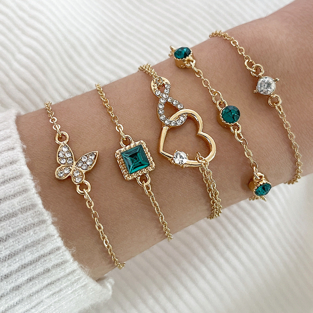 Radiate Elegance – The Perfect Layered Crystal Bracelet Set