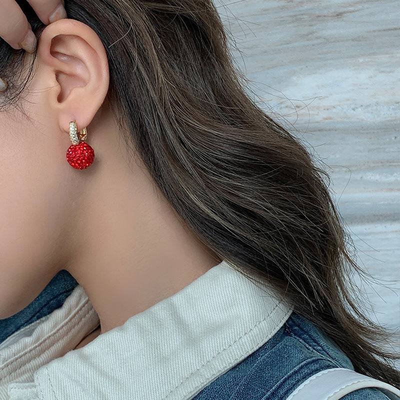 Crimson Radiance Stud Earrings - All Inclusive Family Treasures