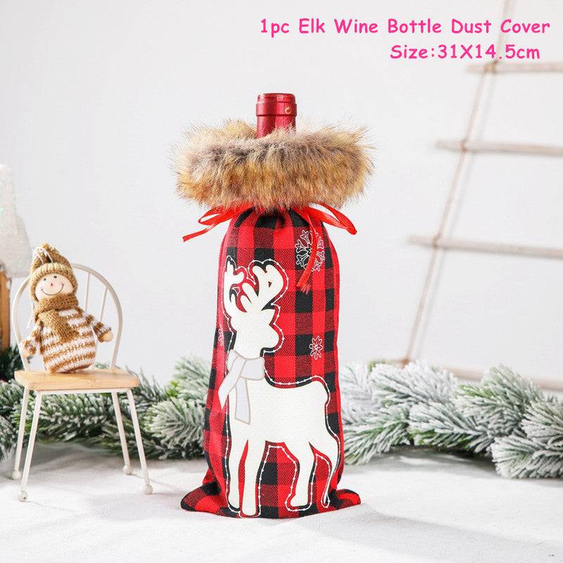 Festive Christmas Wine Bottle Covers – Adorable Holiday Bottle Bags for Perfect Gift Wrapping - All Inclusive Family Treasures