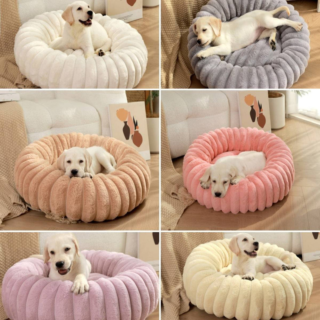 Rabbit Fur Plush Pet Bed - Ultra-Soft Dog Bed & Cat Kennel for Ultimate Comfort - All Inclusive Family Treasures