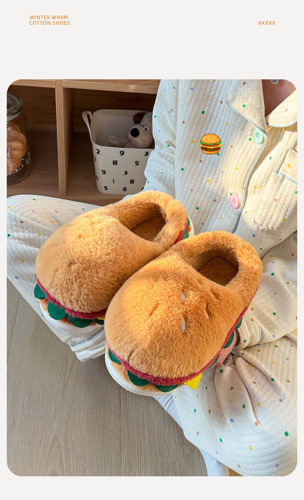 Burger Bliss Plush Slippers – Cozy, Fun & Oh-So-Adorable! - All Inclusive Family Treasures