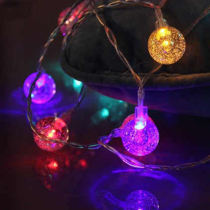 Stunning LED Crystal Globe String Lights – Perfect for Parties & Home Decor - All Inclusive Family Treasures