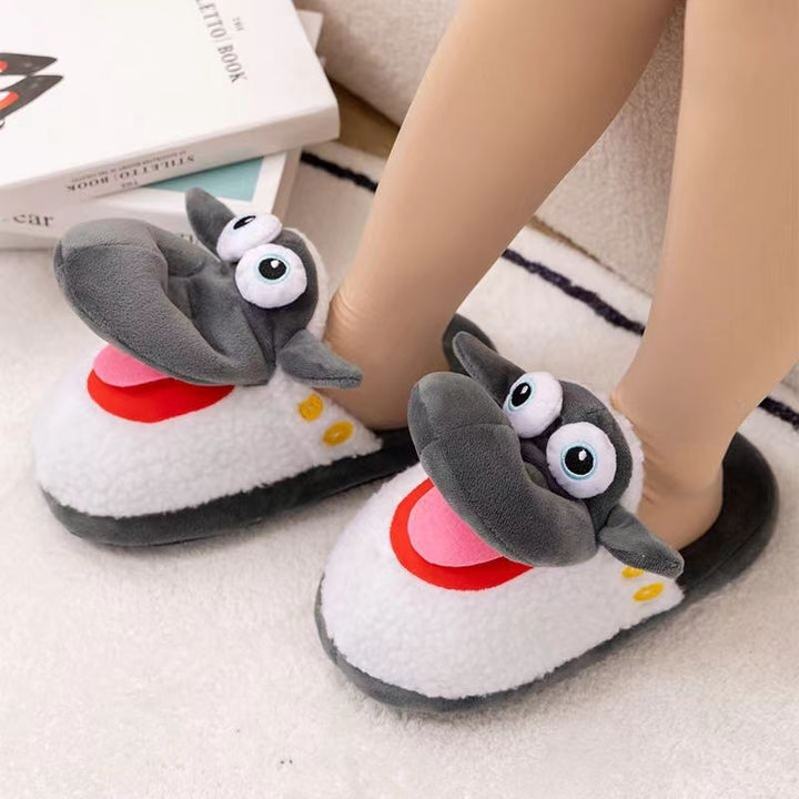 Sheep Plush Cotton Winter Slippers – Cozy, Fun & Adorable