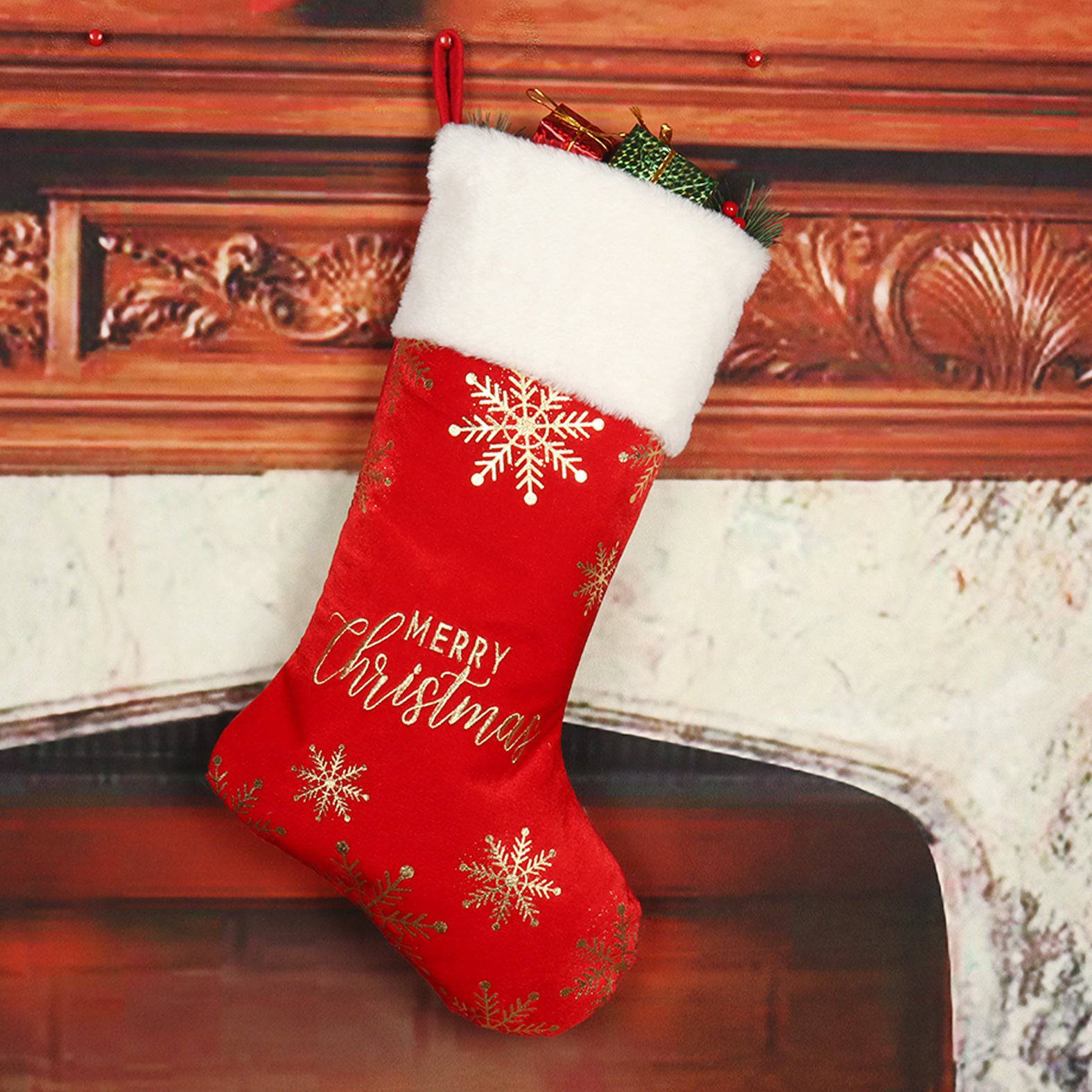 Christmas Decorative Stockings with Embroidery for Candy and Gifts - All Inclusive Family Treasures