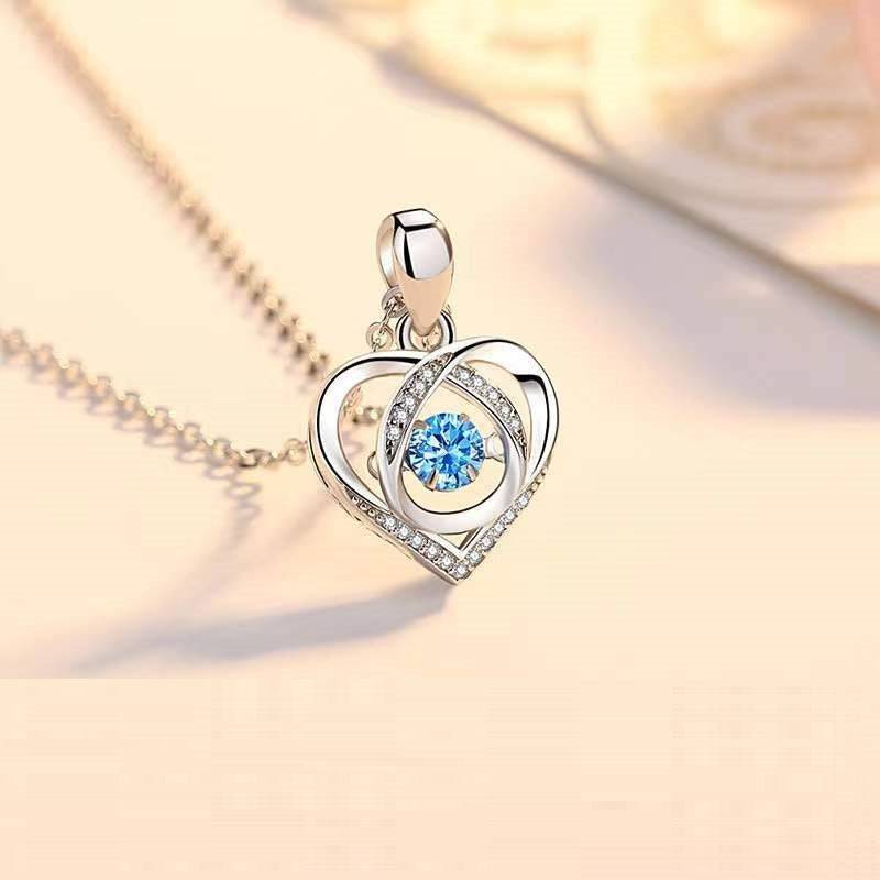 Beating Heart Necklace – Luxury Rhinestone Jewelry - All Inclusive Family Treasures