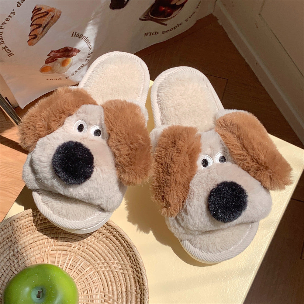 Cozy Puppy Plush Slippers – Warmth & Whimsy for Every Step