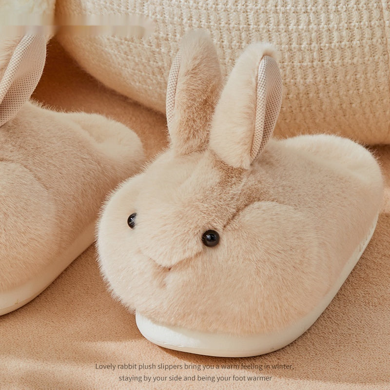 Hop Into Ultimate Comfort with These Adorable Rabbit Plush Slippers! - All Inclusive Family Treasures