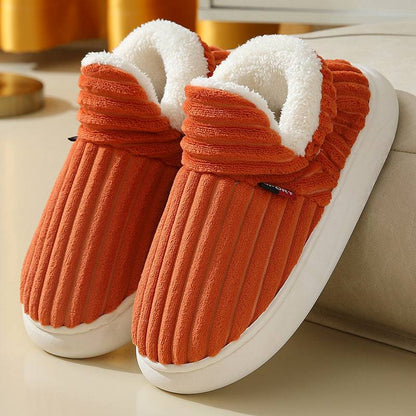 Cozy Winter Cotton Plush Slippers – Warm Indoor & Outdoor Fleece Slippers for Couples - All Inclusive Family Treasures