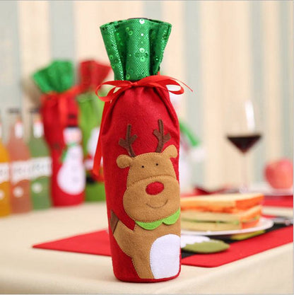 Festive Christmas Wine Bottle Covers – Adorable Holiday Bottle Bags for Perfect Gift Wrapping - All Inclusive Family Treasures