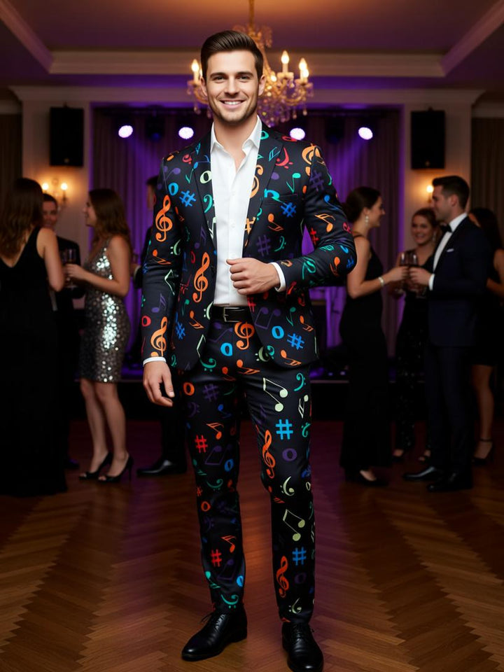 Men's Christmas Suit - Festive Holiday Blazer and Pants Set