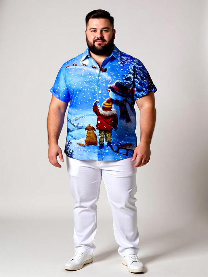 Festive Men's 3D Christmas Print Shirts – Holiday Spirit in Every Stitch!