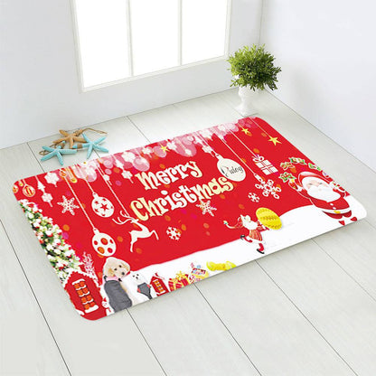 Festive Santa & Snowman Floor Mats – Cozy Christmas Decor for Your Home - All Inclusive Family Treasures