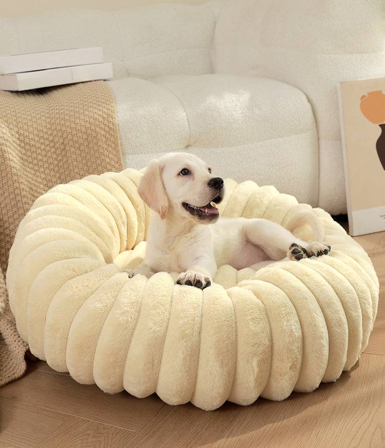 Rabbit Fur Plush Pet Bed - Ultra-Soft Dog Bed & Cat Kennel for Ultimate Comfort - All Inclusive Family Treasures