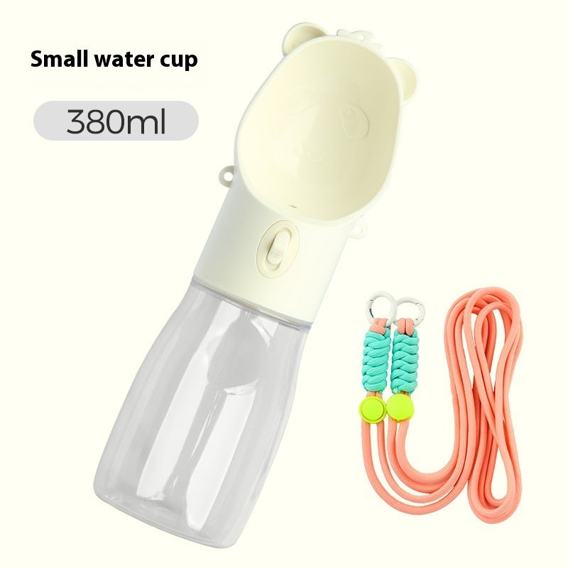 2-in-1 Portable Pet Water & Food Bottle – Travel Essential