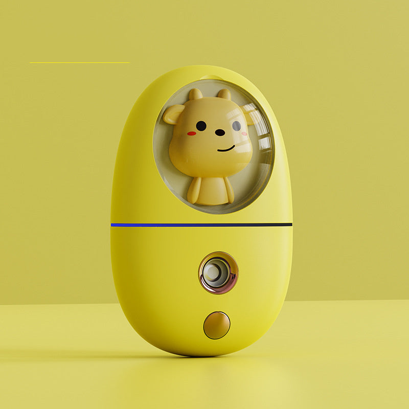 Cute & Compact – Handheld Cold Spray Beauty Humidifier