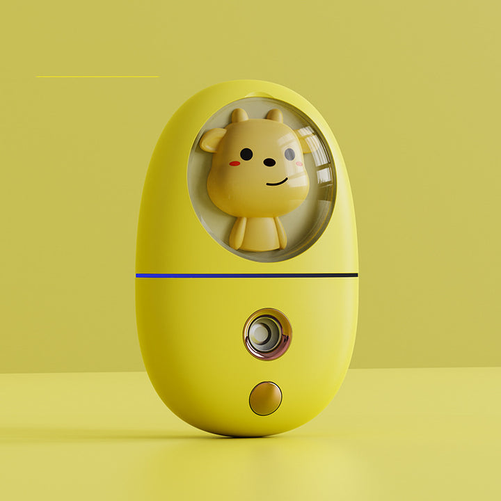 Cute & Compact – Handheld Cold Spray Beauty Humidifier