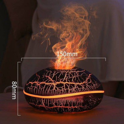 Large Capacity Rainbow Flame Aroma Diffuser | Simulated Flame & Soothing Scents - All Inclusive Family Treasures