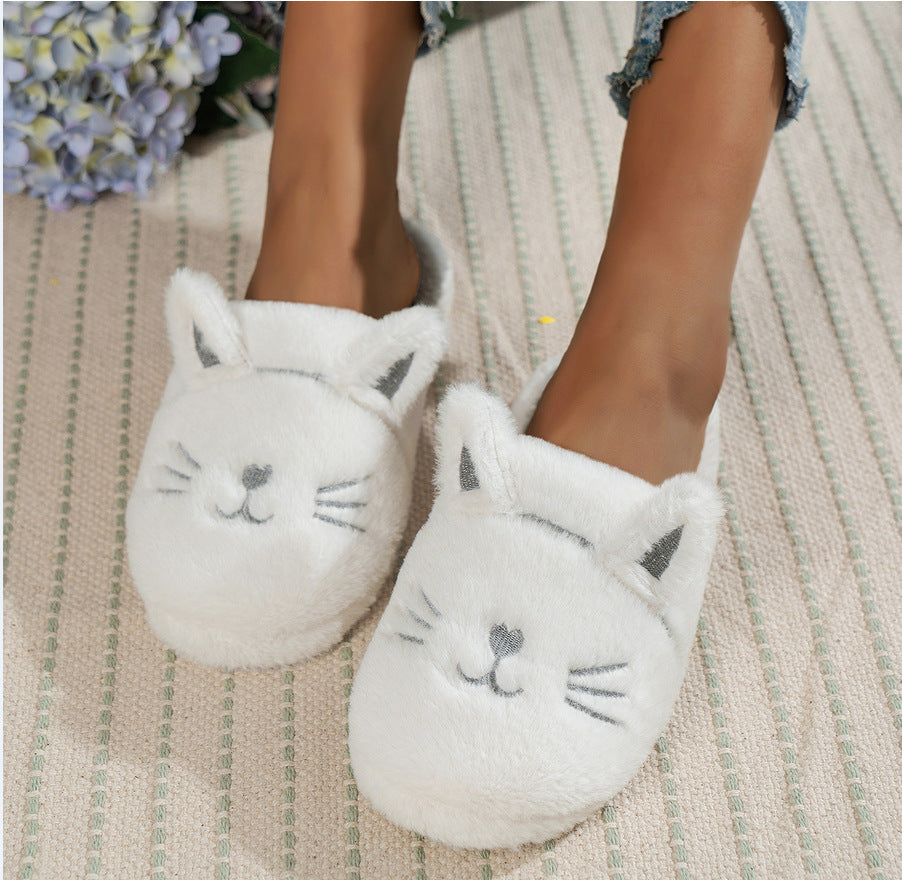 Purr-fectly Cozy: Cat-Themed Soft Bottom Slippers! - All Inclusive Family Treasures