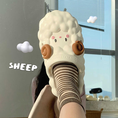 Fluffy Sheep Cloud Sandals – Cozy, Cute & Oh-So-Comfy! - All Inclusive Family Treasures