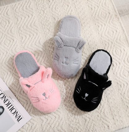 Purr-fectly Cozy: Cat-Themed Soft Bottom Slippers! - All Inclusive Family Treasures