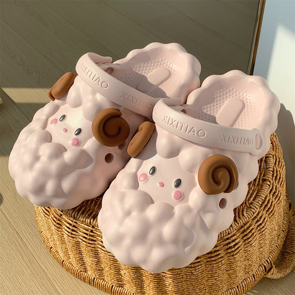 Fluffy Sheep Cloud Sandals – Cozy, Cute & Oh-So-Comfy! - All Inclusive Family Treasures