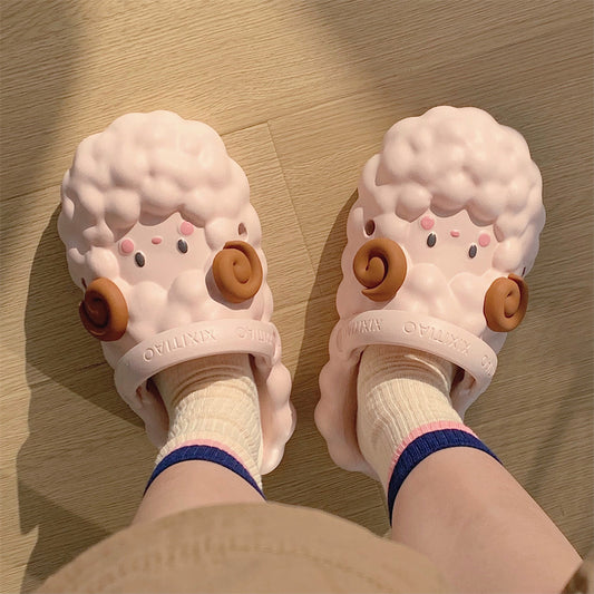 Fluffy Sheep Cloud Sandals – Cozy, Cute & Oh-So-Comfy! - All Inclusive Family Treasures