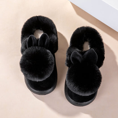 Fluffy Bunny Ear Slippers – Soft, Stylish & Super Cozy! - All Inclusive Family Treasures